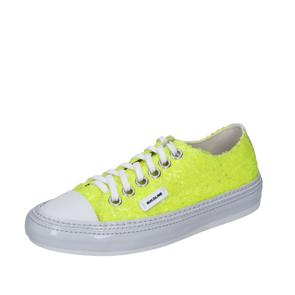 Ruco Line Yellow Sequin Sneakers